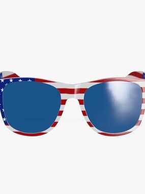 American Flag Wayfarer Sunglasses - Blue Lenses